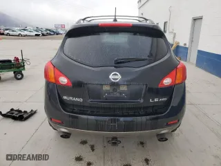 2009 Nissan Murano SL with VIN JN8AZ18W09W102597, listed as a Copart auction lot 51624415 with 189,135 mi miles and Clean Title. Bid and sale history available at carsss.com. Image 6.