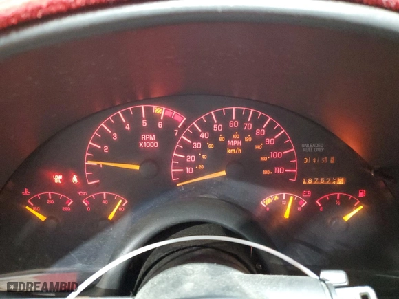 1995 Pontiac Firebird with VIN 2G2FS22S0S2243764, listed as a Copart auction lot 86085624 with 187574 miles and Clean Title. Bid and sale history available at carsss.com. Image 9.