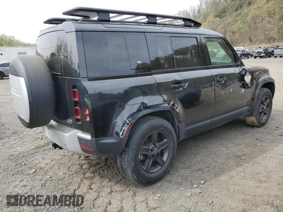 2022 Land Rover Defender S z VIN SALEJ7RX9N2079507, wystawiony jako Copart lot #54755645 z przebiegiem 26 381 mil mil oraz Szkoda całkowita • Salvage title. Historia ofert i sprzedaży dostępna na DreamBid. Obrazek 3.