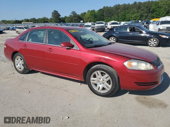 2014 Chevrolet Impala LT with VIN 2G1WB5E30E1147475, listed as a Copart auction lot 53700655 with 134,661 mi miles and Salvage title. Bid and sale history available at DreamBid. Image 4.