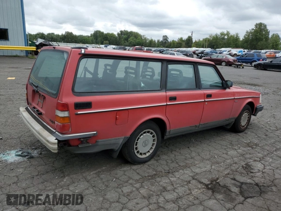1993 Volvo 240 with VIN YV1AW8801P1942014, listed as a Copart auction lot 69491174 with 145,809 mi miles and Salvage title. Bid and sale history available at DreamBid. Image 3.
