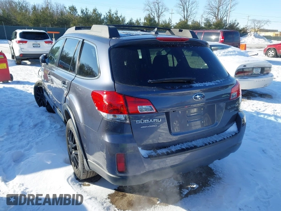 2014 Subaru Outback Limited with VIN 4S4BRDLC2E2225362, listed as a IAAI auction lot 41589075 with 121,591 mi miles and . Bid and sale history available at DreamBid. Image 3.