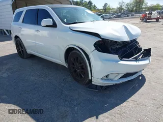 2017 Dodge Durango GT with VIN 1C4RDHDG5HC906401, listed as a IAAI auction lot 42052685 with 123,552 mi miles and . Bid and sale history available at carsss.com. Image 1.