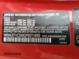 2016 BMW 4 Series 428i xDrive с VIN WBA3T1C50GP821499, выставлен на аукционе Copart как лот 78782304 с пробегом 43 047 миль миль и Списание • Salvage title. История ставок и продаж доступна на DreamBid. Изображение 12.