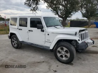 2018 Jeep Wrangler JK Unlimited Sahara with VIN 1C4BJWEG0JL832808, listed as a Copart auction lot 81703604 with 0 mi miles and Non Repairable. Bid and sale history available at carsss.com. Image 4.