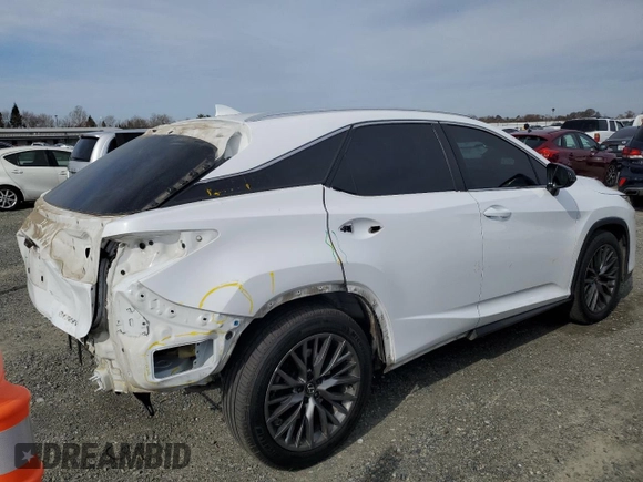 2021 Lexus RX with VIN 2T2YZMDA1MC259400, listed as a Copart auction lot 44816255 with 90,890 mi miles and Salvage Title. Bid and sale history available at carsss.com. Image 3.