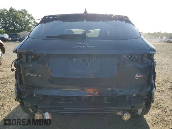2020 Jaguar F-Pace SVR with VIN SADCZ2EE8LA620388, listed as a Copart auction lot 65522375 with 92,807 mi miles and Salvage title. Bid and sale history available at DreamBid. Image 6.