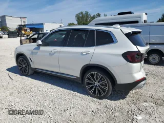 2024 BMW X3 sDrive30i with VIN WBX47DP00RN315605, listed as a Copart auction lot 42827025 with 1,792 mi miles and Salvage Title. Bid and sale history available at DreamBid. Image 2.