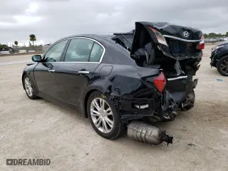 2013 Hyundai Genesis 3.8L with VIN KMHGC4DD2DU221085, listed as a Copart auction lot 38810452 with 96,878 mi miles and Salvage Title. Bid and sale history available at carsss.com. Image 3.
