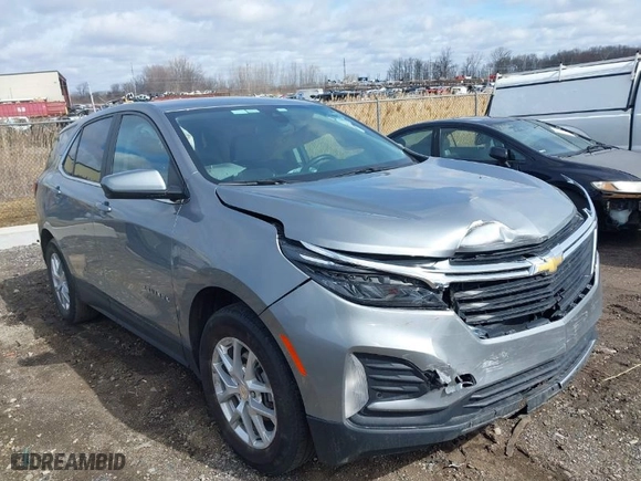 2024 Chevrolet Equinox LT with VIN 3GNAXKEG4RL271846, listed as a IAAI auction lot 41876866 with 45,905 mi miles. Bid and sale history available at carsss.com. Image 1.