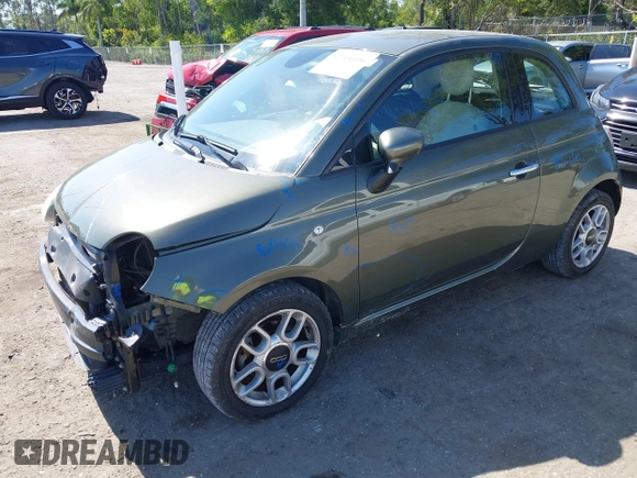 2014 FIAT 500 Pop with VIN 3C3CFFAR1ET294017, listed as a IAAI auction lot 42064496 with 1 mi miles. Bid and sale history available at carsss.com. Image 2.