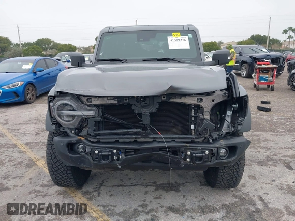 2023 Ford Bronco with VIN 1FMEE5DPXPLC01694, listed as a IAAI auction lot 41389276 with 10,512 mi miles. Bid and sale history available at carsss.com. Image 13.