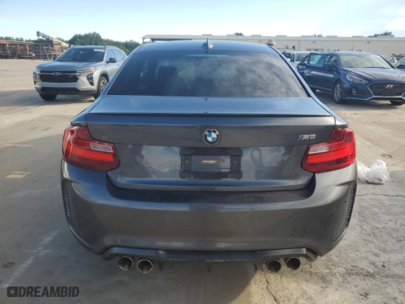 2016 BMW M2 with VIN WBS1H9C52GV786091, listed as a Copart auction lot 73875914 with 0 mi miles and Salvage Title. Bid and sale history available at carsss.com. Image 6.
