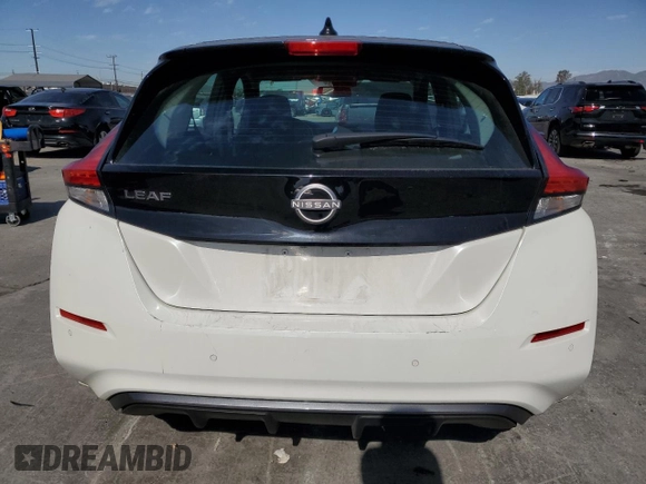 2023 Nissan LEAF SV Plus with VIN 1N4CZ1CVXPC557206, listed as a Copart auction lot 46681545 with 61,179 mi miles and Salvage Title. Bid and sale history available at DreamBid. Image 6.