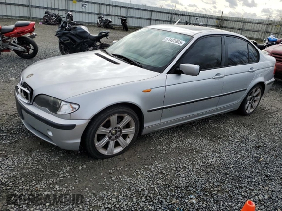 2002 BMW 3 Series 325i with VIN WBAEV33402KL78508, listed as a Copart auction lot 51422395 with 195,175 mi miles and Clean Title. Bid and sale history available at carsss.com. Image 1.
