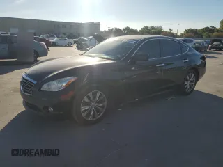 2013 Infiniti M37 with VIN JN1BY1AP7DM510222, listed as a Copart auction lot 69380494 with 113,487 mi miles and Salvage Title. Bid and sale history available at carsss.com. Image 1.