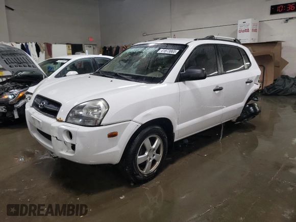 2008 Hyundai Tucson GLS with VIN KM8JM12B88U815558, listed as a Copart auction lot 41873865 with 194,378 mi miles and Salvage Title. Bid and sale history available at DreamBid. Image 1.