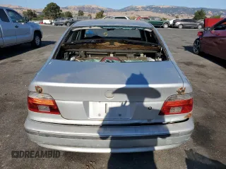2001 BMW 5 Series 525i with VIN WBADT33491GF41517, listed as a Copart auction lot 72579754 with 0 mi miles and Salvage Title. Bid and sale history available at carsss.com. Image 6.