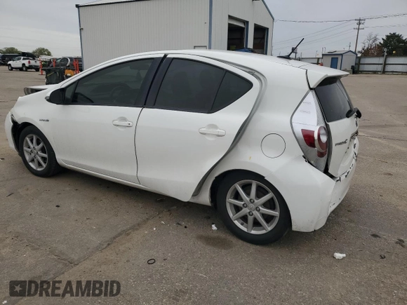 2012 Toyota Prius c One with VIN JTDKDTB34C1026797, listed as a Copart auction lot 52988655 with 155,452 mi miles and Salvage Title. Bid and sale history available at carsss.com. Image 2.