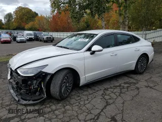 2023 Hyundai Sonata Hybrid SEL with VIN KMHL34JJ0PA063425, listed as a Copart auction lot 80066064 with 44,881 mi miles and Salvage Title. Bid and sale history available at carsss.com. Image 1.
