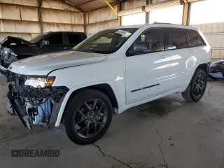 2021 Jeep Grand Cherokee Limited with VIN 1C4RJEBG5MC783624, listed as a Copart auction lot 54219445 with 66,020 mi miles and Salvage title. Bid and sale history available at DreamBid. Image 1.