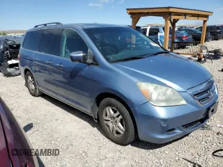 2006 Honda Odyssey EX-L z VIN 5FNRL38686B025733, wystawiony jako Copart lot #57657425 z przebiegiem 214 303 mil mil oraz Szkoda całkowita • Salvage title. Historia ofert i sprzedaży dostępna na DreamBid. Obrazek 4.