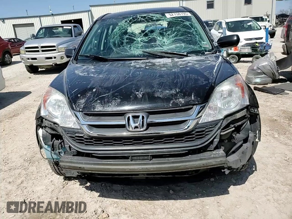 2011 Honda CR-V LX with VIN 5J6RE4H35BL086142, listed as a Copart auction lot 52158195 with 142,986 mi miles and Salvage Title. Bid and sale history available at carsss.com. Image 12.