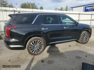 2024 Hyundai Palisade Calligraphy with VIN KM8R74GE2RU681128, listed as a Copart auction lot 47259115 with 20,742 mi miles and Salvage Title. Bid and sale history available at carsss.com. Image 3.