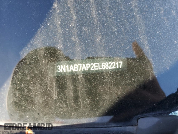 2014 Nissan Sentra S with VIN 3N1AB7AP2EL682217, listed as a Copart auction lot 49797155 with 145,269 mi miles and Salvage Title. Bid and sale history available at DreamBid. Image 14.