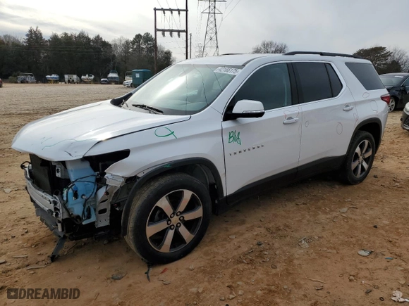 2020 Chevrolet Traverse LT Leather with VIN 1GNEVHKW9LJ215616, listed as a Copart auction lot 42166175 with 67,945 mi miles and Salvage Title. Bid and sale history available at carsss.com. Image 1.