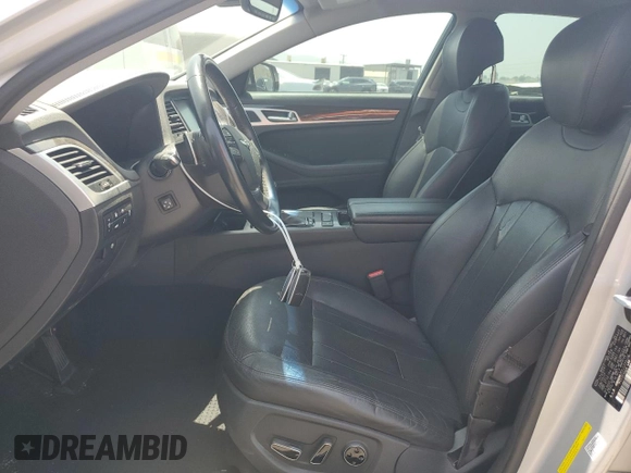 2018 Genesis G80 3.8L with VIN KMHGN4JEXJU244102, listed as a Copart auction lot 58548255 with 53,873 mi miles and Salvage title. Bid and sale history available at DreamBid. Image 7.