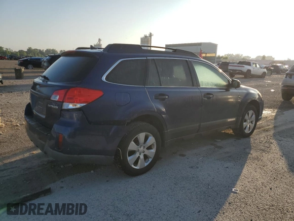 2011 Subaru Outback Limited Power Moon with VIN 4S4BRCKC1B3378011, listed as a Copart auction lot 61806825 with 187,650 mi miles and Clean title. Bid and sale history available at DreamBid. Image 3.