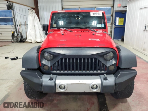 2018 Jeep Wrangler JK Unlimited Sport S with VIN 1C4BJWDG4JL895945, listed as a Copart auction lot 79836184 with 81,287 mi miles and Salvage Title. Bid and sale history available at carsss.com. Image 5.