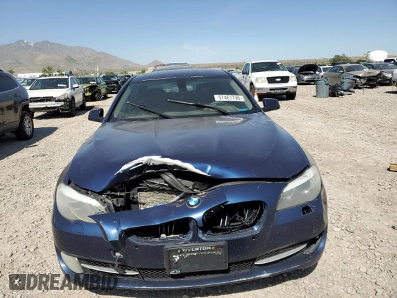 2013 BMW 5 Series 535i xDrive with VIN WBAFU7C52DDU76017, listed as a Copart auction lot 57461795 with 160,417 mi miles and Salvage title. Bid and sale history available at DreamBid. Image 5.