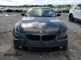 2007 BMW 6 Series 650i with VIN WBAEH13577CR52544, listed as a Copart auction lot 41953005 with 162,867 mi miles and Salvage Title. Bid and sale history available at carsss.com. Image 5.