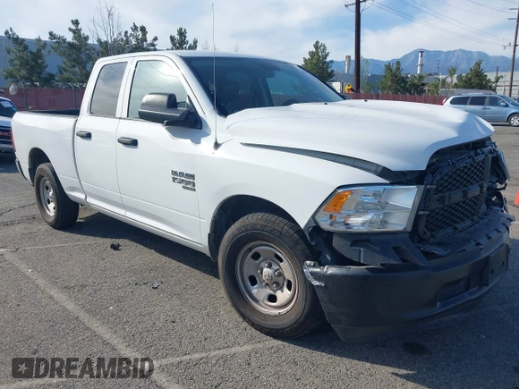 2023 Ram 1500 Tradesman with VIN 1C6RR6FG3PS593993, listed as a IAAI auction lot 41757036 with 28,654 mi miles and . Bid and sale history available at DreamBid. Image 1.