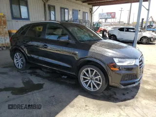 2018 Audi Q3 Premium with VIN WA1BCCFS9JR033287, listed as a Copart auction lot 58251185 with 157,839 mi miles and Salvage title. Bid and sale history available at DreamBid. Image 4.