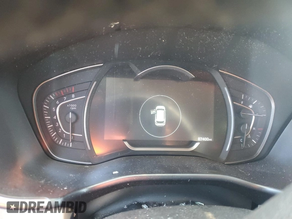 2020 Hyundai Santa Fe SEL with VIN 5NMS3CAA5LH275201, listed as a Copart auction lot 85453704 with 87,400 mi miles and Salvage Title. Bid and sale history available at carsss.com. Image 9.