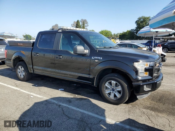 2016 Ford F-150 XLT with VIN 1FTEW1C85GKE17057, listed as a Copart auction lot 55688715 with 94,637 mi miles and Salvage title. Bid and sale history available at DreamBid. Image 4.
