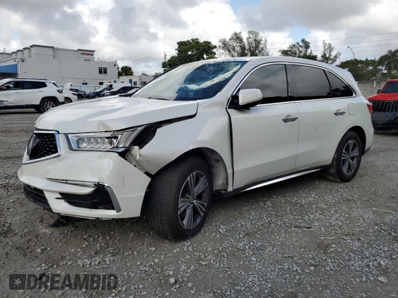 2019 Acura MDX with VIN 5J8YD3H35KL001297, listed as a Copart auction lot 85014314 with 82,290 mi miles and Non Repairable. Bid and sale history available at carsss.com. Image 1.