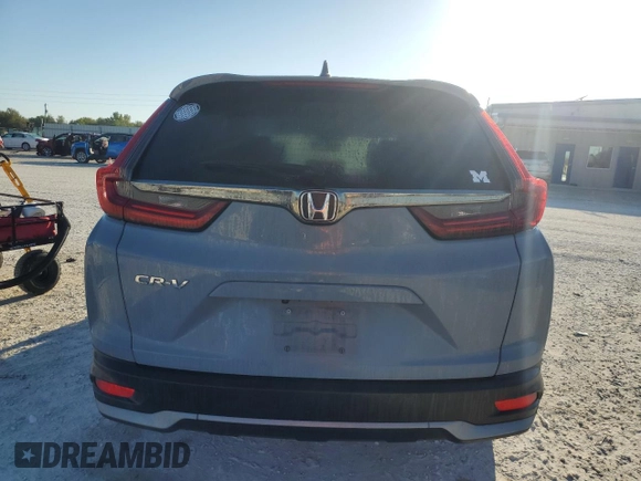 2022 Honda CR-V EX-L with VIN 7FARW1H89NE017592, listed as a Copart auction lot 48593195 with 92,002 mi miles and Non Repairable. Bid and sale history available at carsss.com. Image 6.