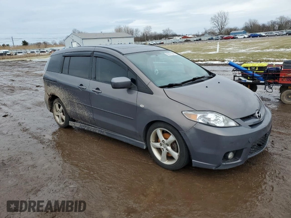 2007 Mazda 5 Sport with VIN JM1CR293070144282, listed as a Copart auction lot 85631384 with 217,486 mi miles and Salvage Title. Bid and sale history available at DreamBid. Image 4.