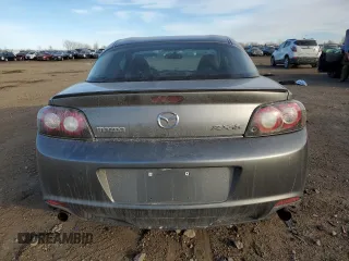 2009 Mazda RX-8 R3 with VIN JM1FE174290400312, listed as a Copart auction lot 42695755 with 87,355 mi miles and Salvage Title. Bid and sale history available at carsss.com. Image 6.