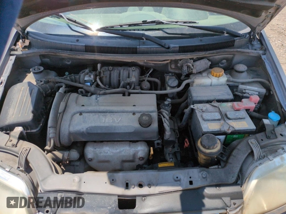 2006 Chevrolet Aveo LS with VIN KL1TD56666B540466, listed as a Copart auction lot 60418355 with 252,838 mi miles and Salvage title. Bid and sale history available at DreamBid. Image 11.