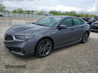 2019 Acura TLX w/A-Spec Pkg with VIN 19UUB2F66KA006855, listed as a Copart auction lot 53539355 with 65,236 mi miles and Salvage Title. Bid and sale history available at carsss.com. Image 1.