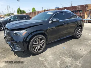 2024 Mercedes-Benz GLE 53 AMG with VIN 4JGFD6BB7RA981902, listed as a Copart auction lot 54250745 with 50,621 mi miles and Salvage title. Bid and sale history available at DreamBid. Image 1.