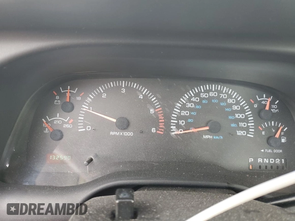 2000 Dodge 1500 with VIN 1B7HC13Z0YJ160752, listed as a Copart auction lot 50951705 with 132,590 mi miles and Salvage Title. Bid and sale history available at DreamBid. Image 9.