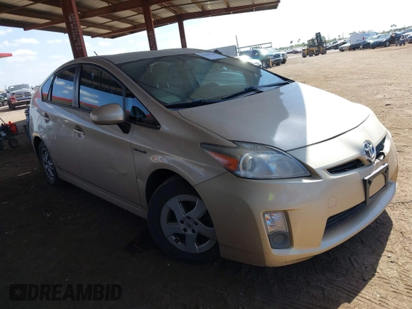 2010 Toyota Prius II with VIN JTDKN3DU9A0160436, listed as a IAAI auction lot 42068708 with 172,664 mi miles. Bid and sale history available at carsss.com. Image 1.