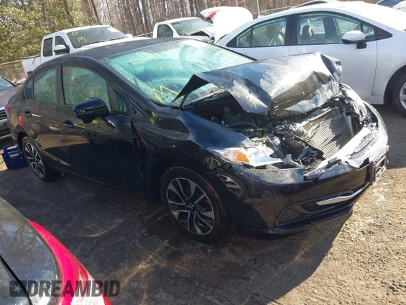 2014 Honda Civic EX with VIN 19XFB2F88EE241719, listed as a IAAI auction lot 41649407 with 153,966 mi miles. Bid and sale history available at carsss.com. Image 1.