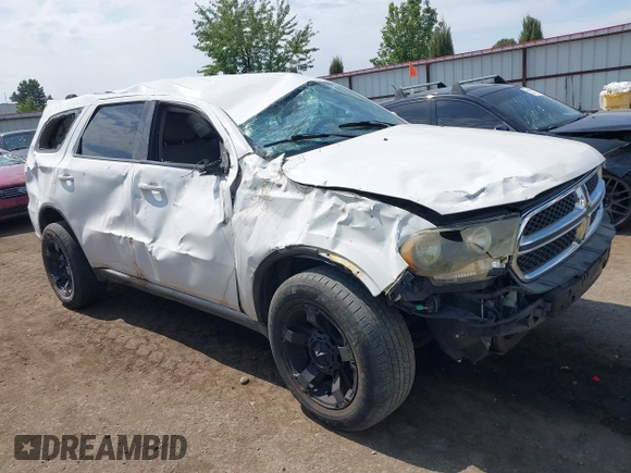 2011 Dodge Durango Express with VIN 1D4RE2GG3BC628341, listed as a IAAI auction lot 40093551 with 207,469 mi miles. Bid and sale history available at carsss.com. Image 1.